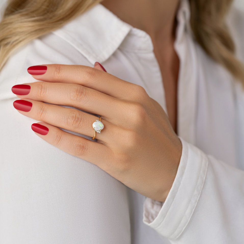 Prsteň s opálom a diamantmi Vengerberg Sorceress