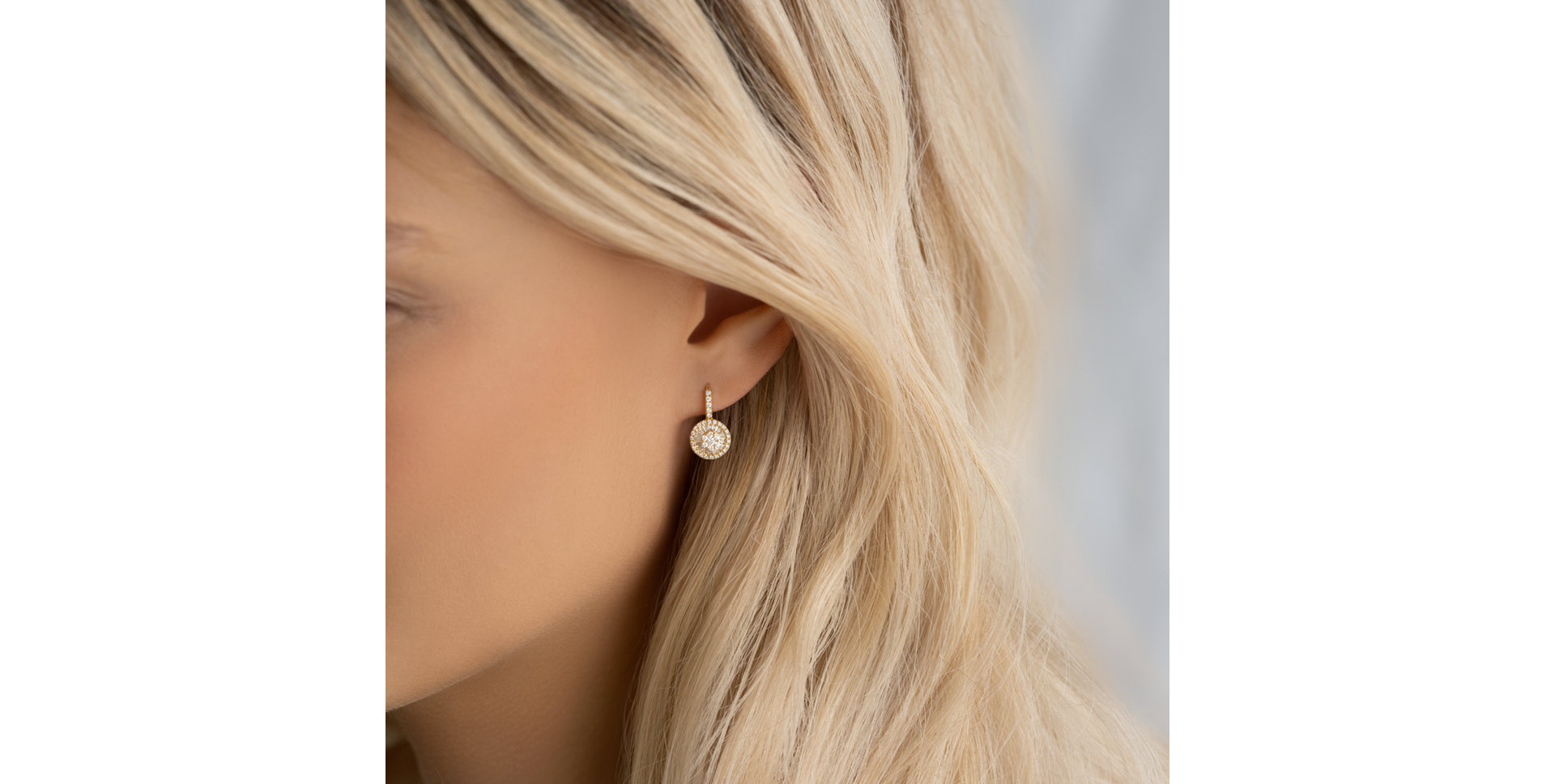 Náušnice s diamantmi Sunlight