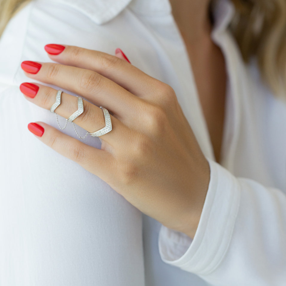 Prsteň s diamantmi Goddess Achelois