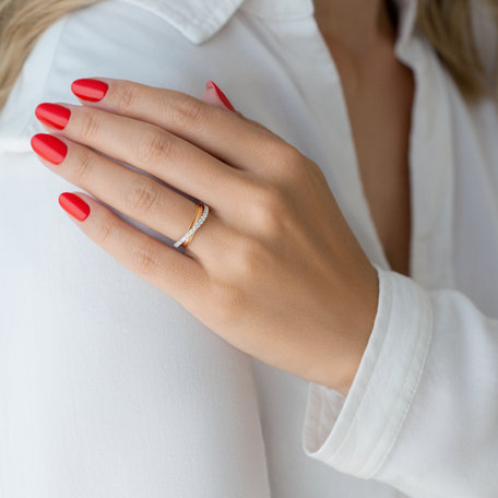 Prsteň s diamantmi Ribbon Passion