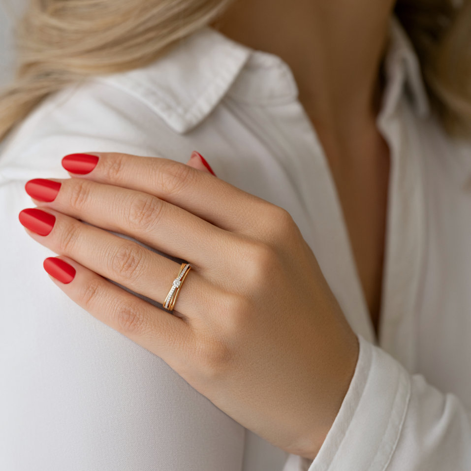 Prsteň s diamantmi Opium Night