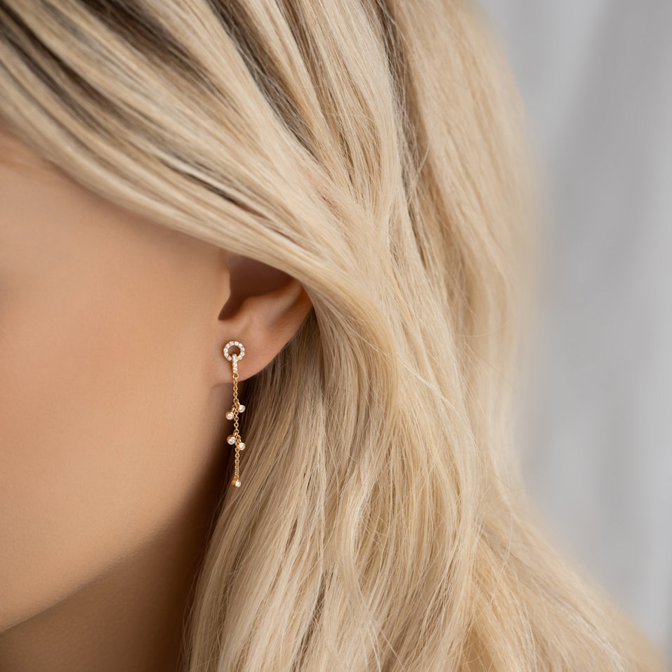 Náušnice s diamantmi Meinrad