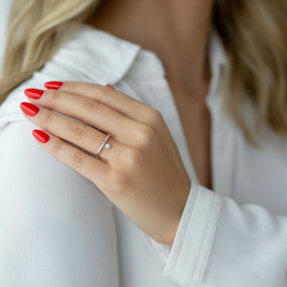 Prsteň s diamantmi Vincence