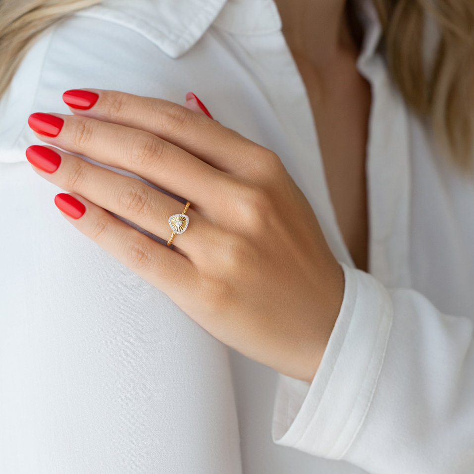 Prsteň s diamantmi Luxury Caress