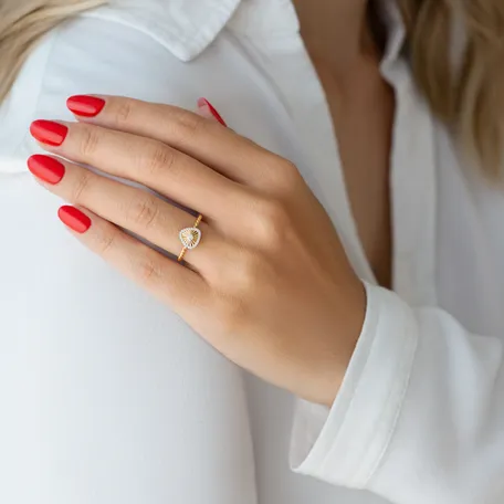 Prsteň s diamantmi Luxury Caress
