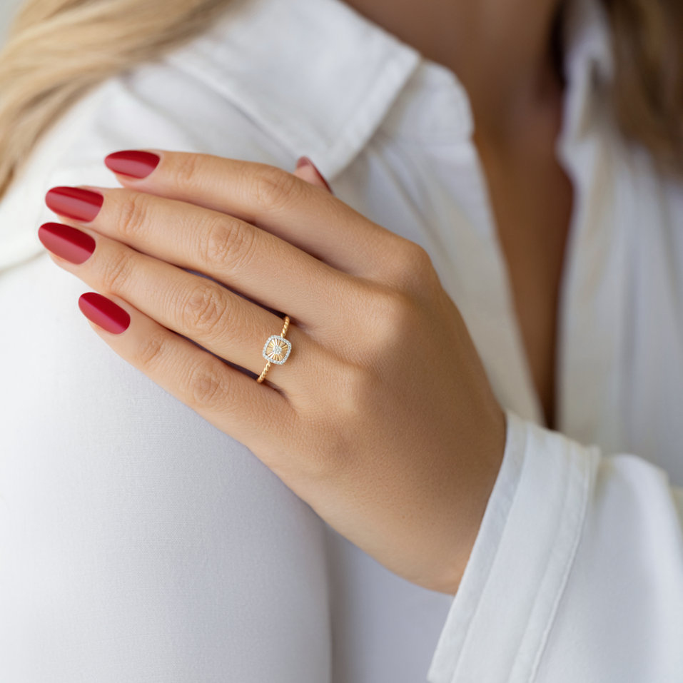 Prsteň s diamantmi Toinon