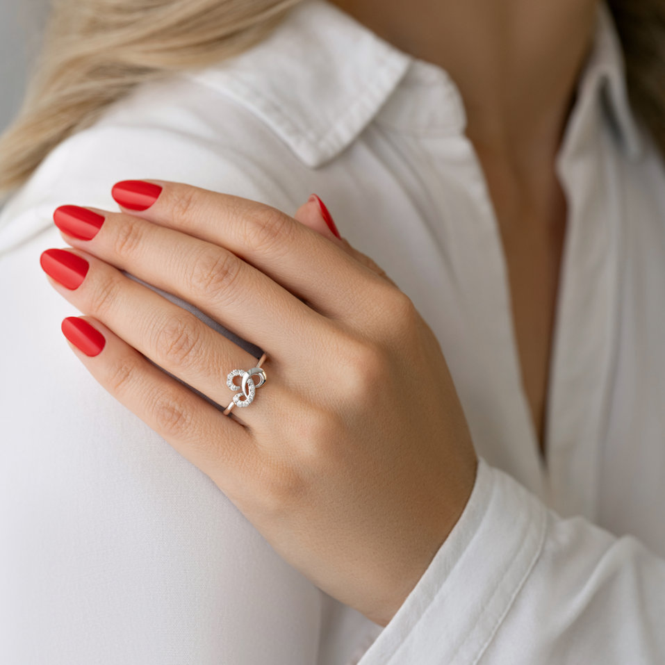 Prsteň s diamantmi Daria