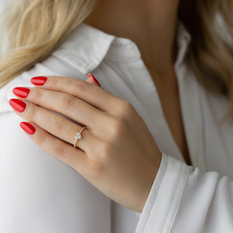 Prsteň s diamantmi Dazzling Romance