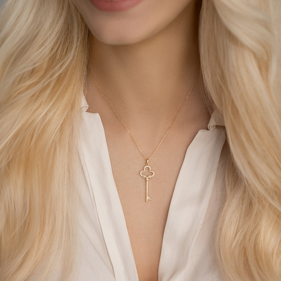 Přívěsok s diamantmi Worlds Key