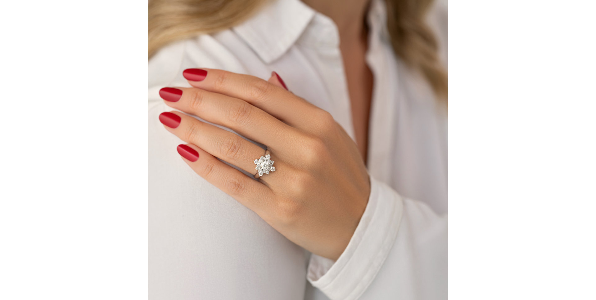 Prsteň s diamantmi Pristine Glacier