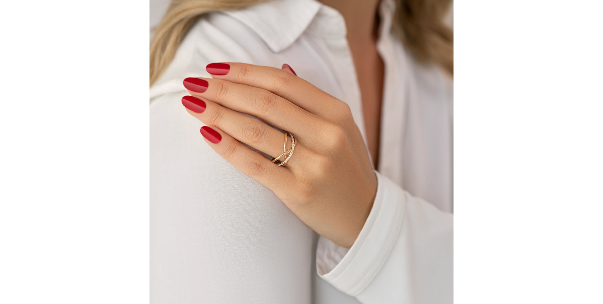 Prsteň s diamantmi Ericca