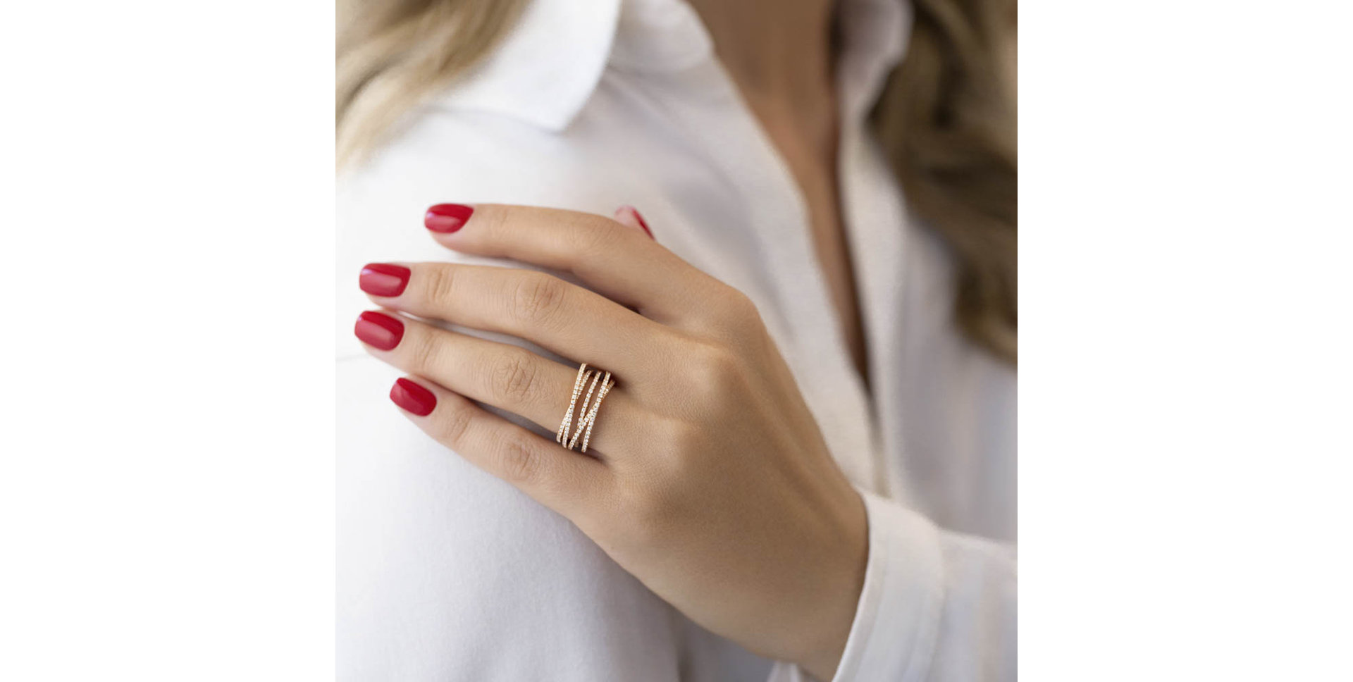 Prsteň s diamantmi Constantina