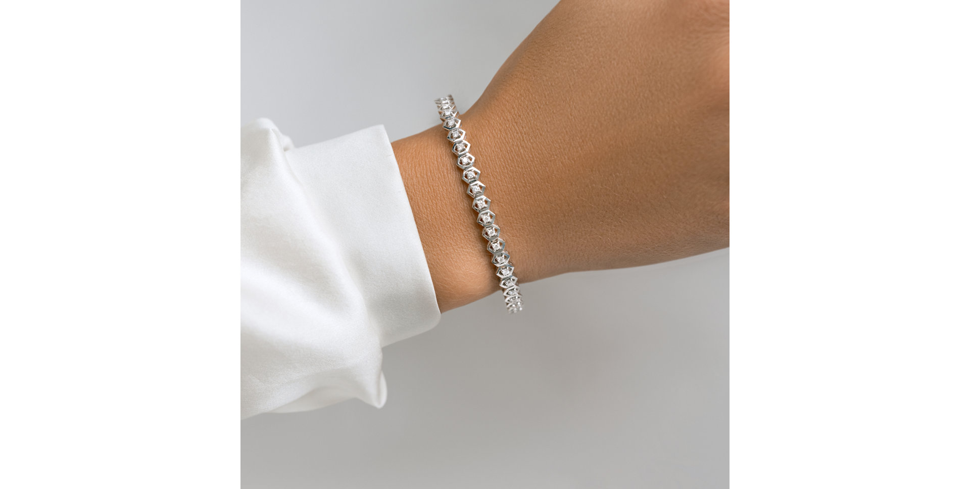 Náramok s diamantmi Glossy Highness