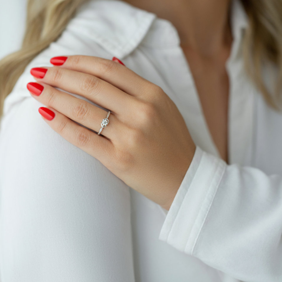 Prsteň s diamantmi Nathan Luck