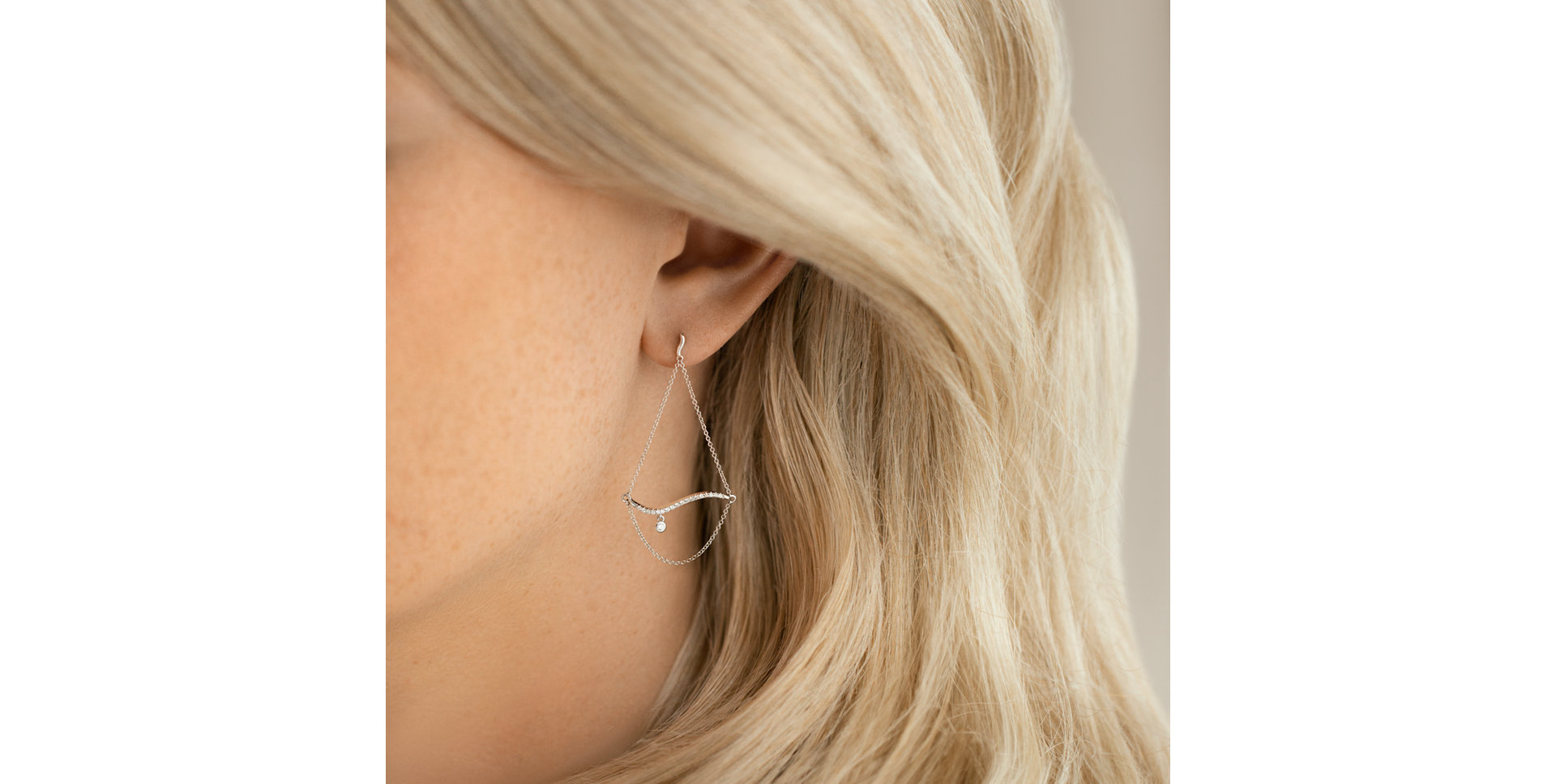 Náušnice s diamantmi Oriental Princess