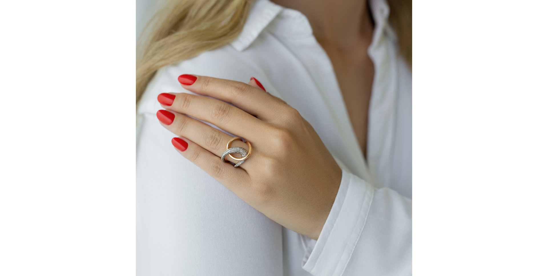 Prsteň s diamantmi Snake Sin