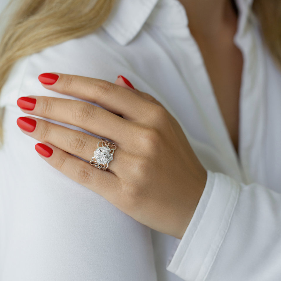 Prsteň s diamantmi Royal Garden