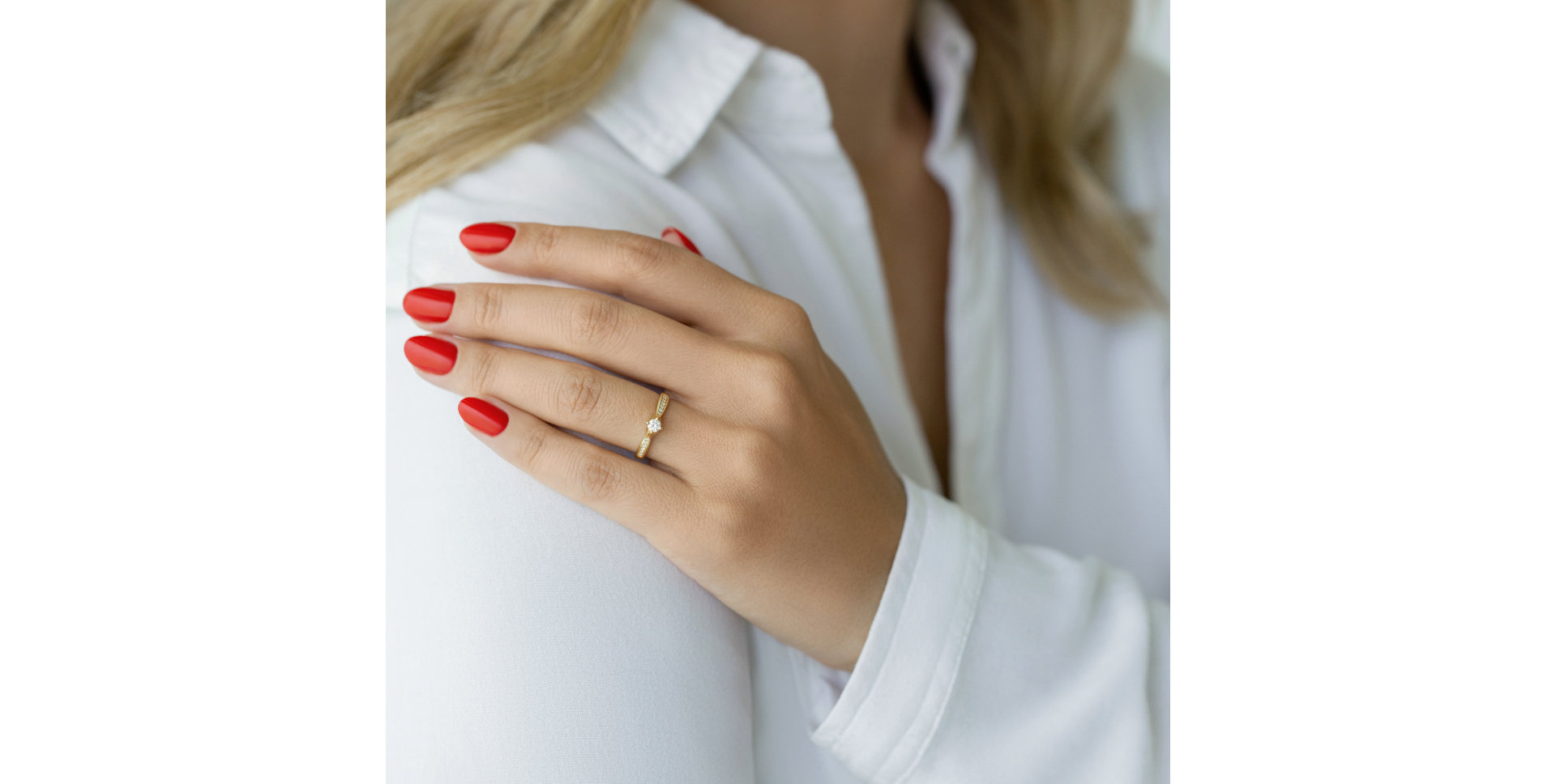 Prsteň s diamantmi Moon King