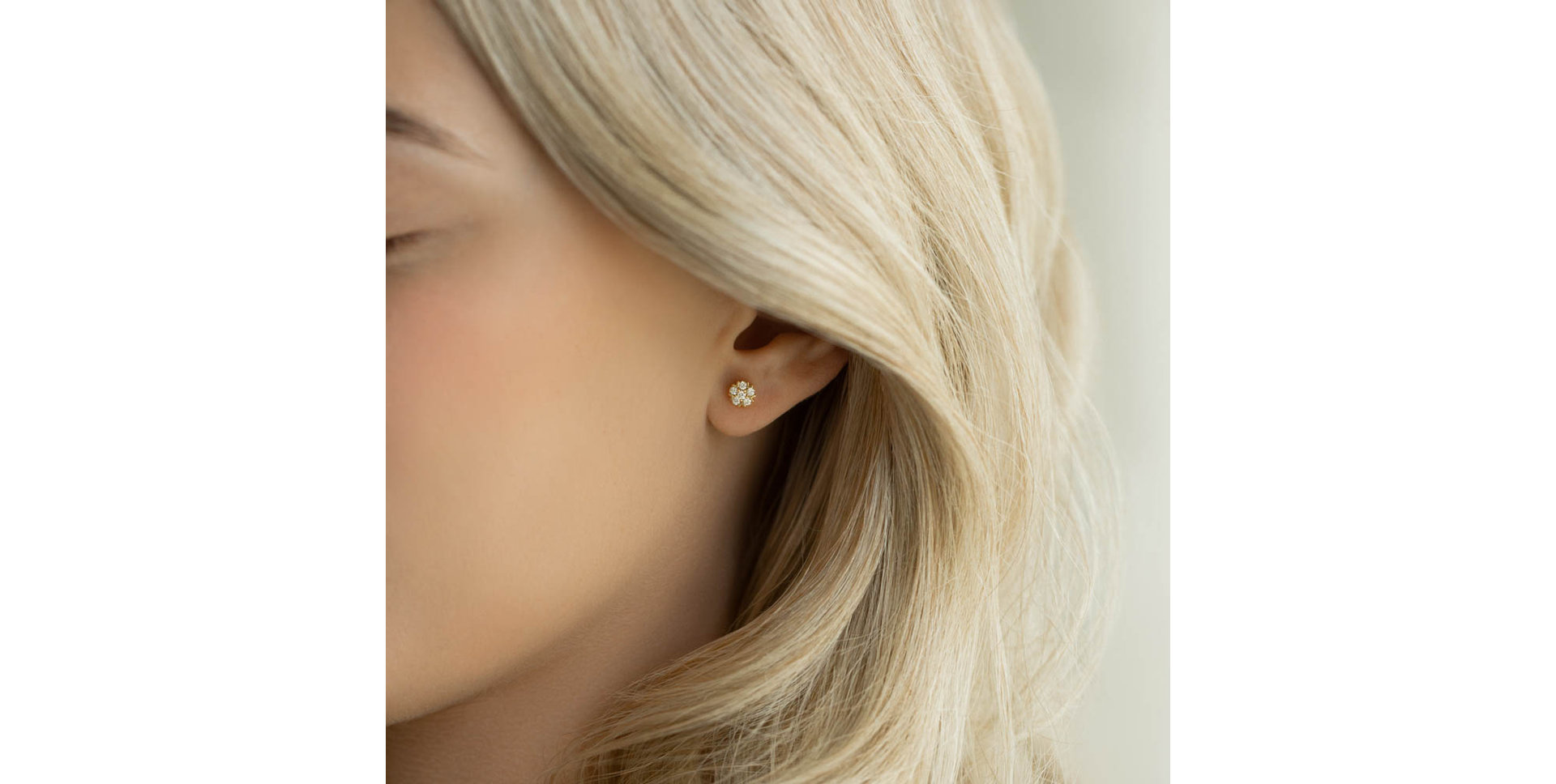 Náušnice s diamantmi Raindrops Stars