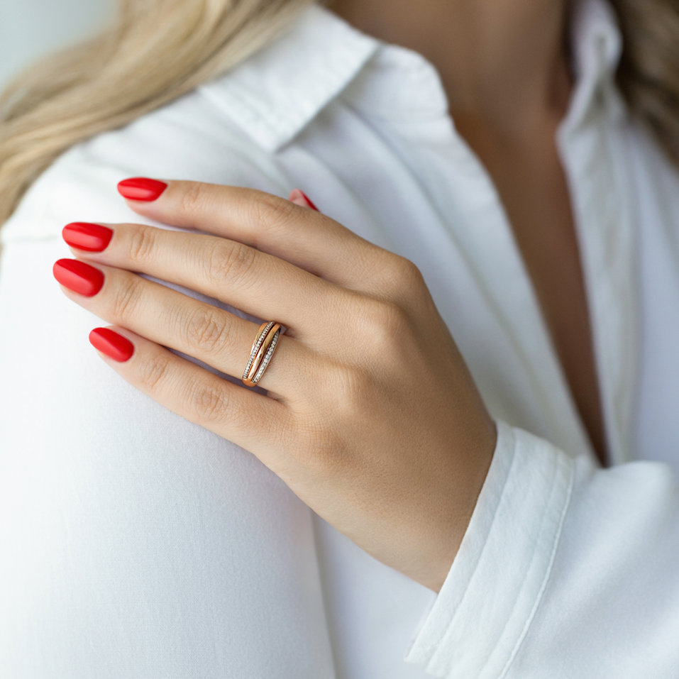 Prsteň s hnedými diamantmi Dawn Passion