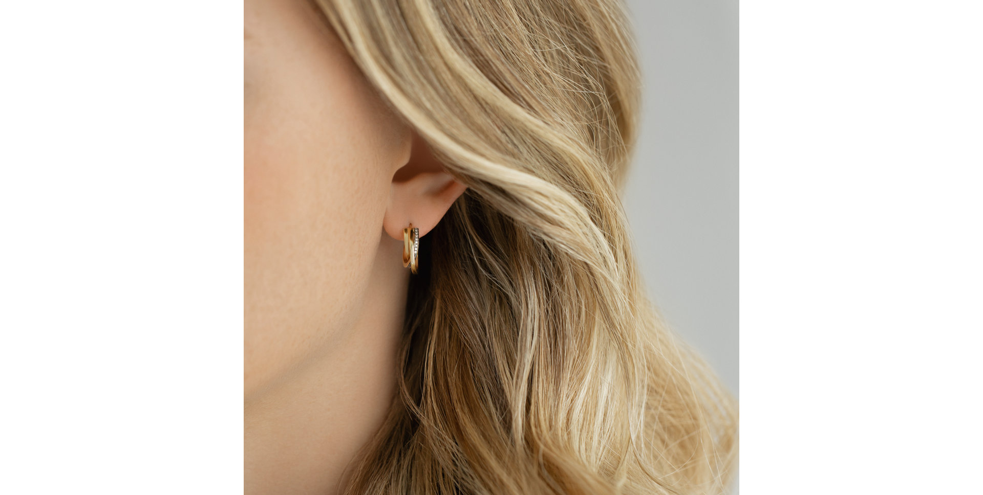 Náušnice s hnedými diamantmi Infinite Dream