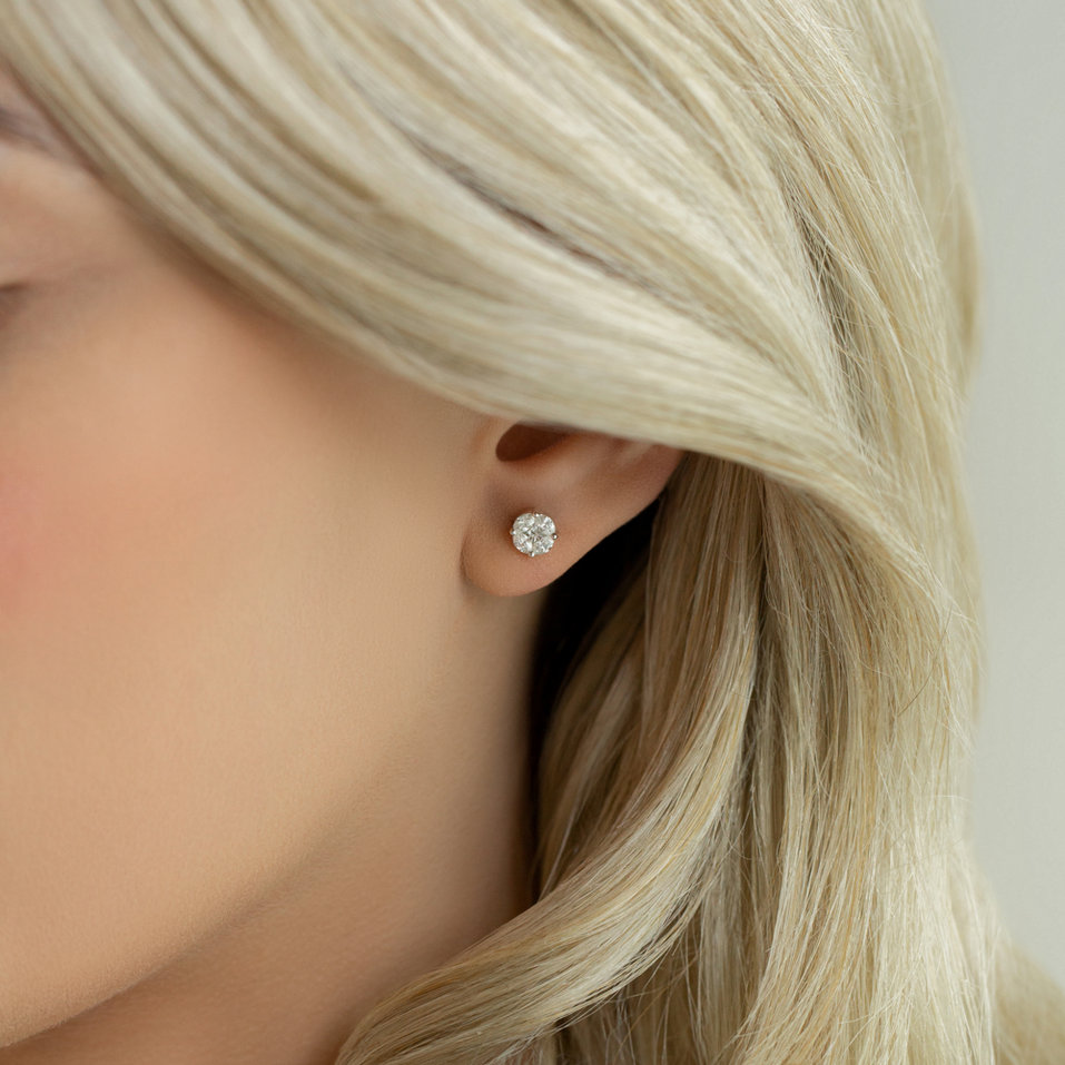 Náušnice s diamantmi Amorous Bliss