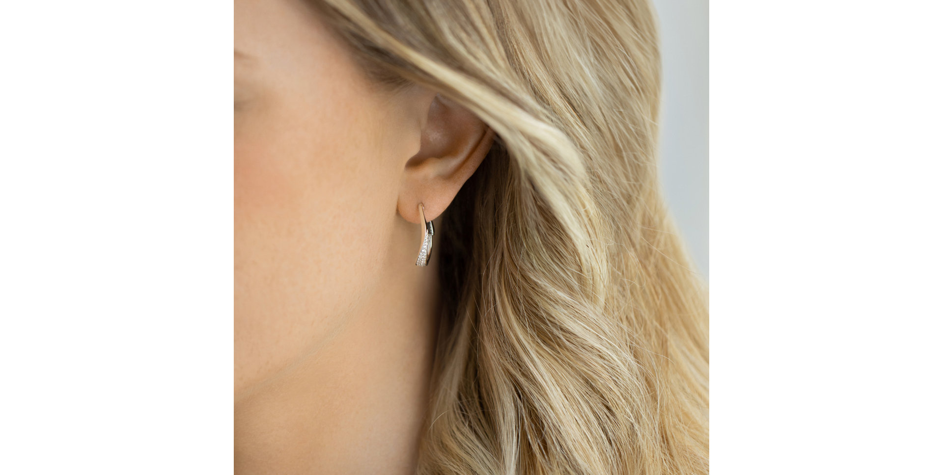 Náušnice s diamantmi Frozen Daylight