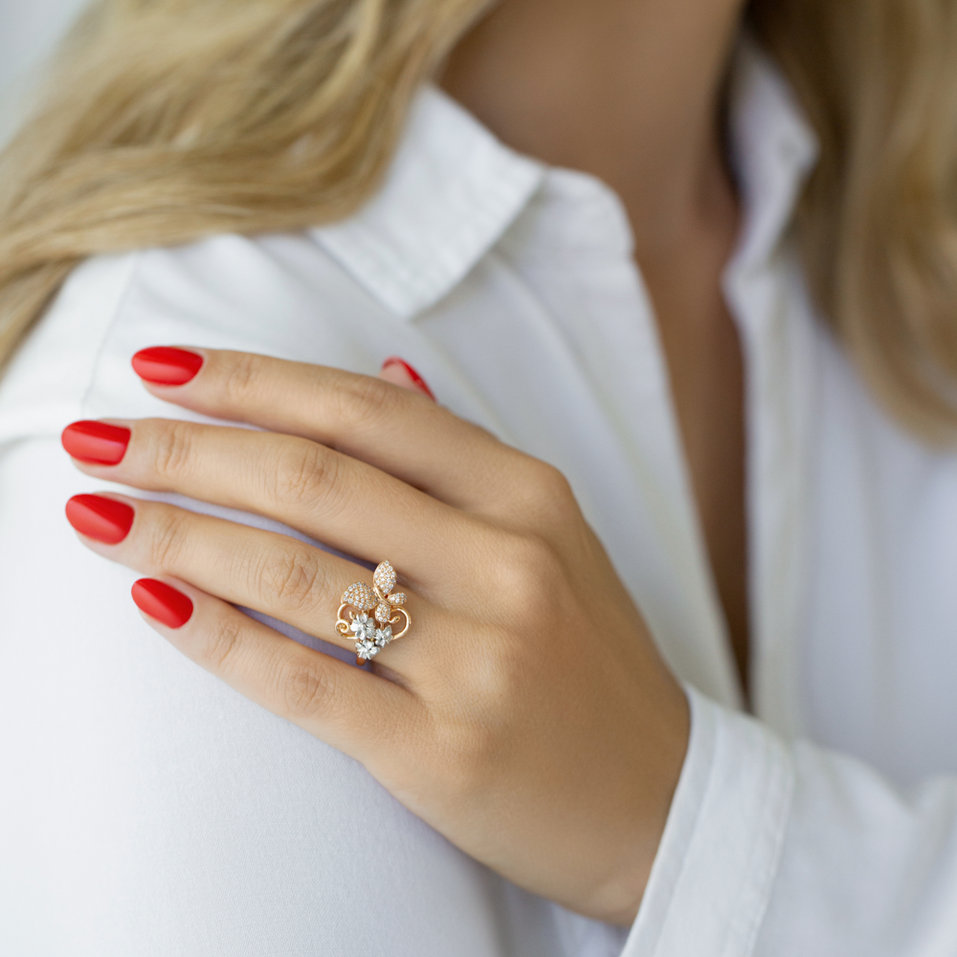 Prsteň s diamantmi Idyllic Garden