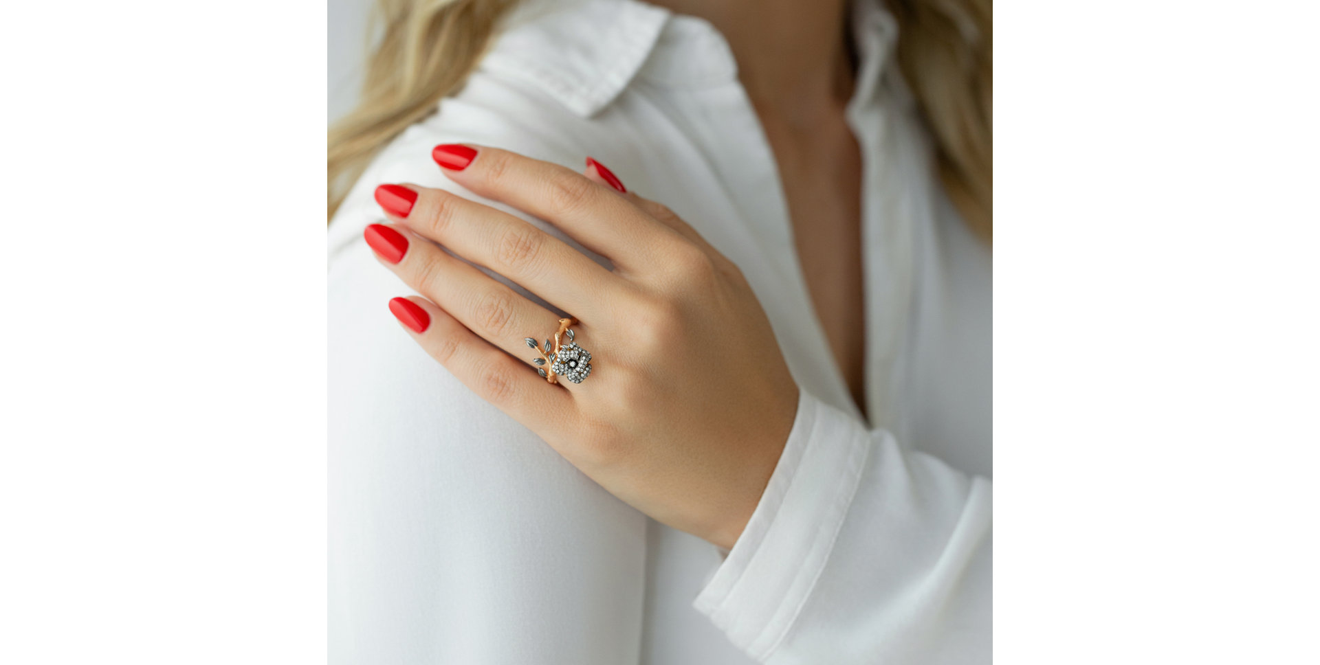 Prsteň s diamantmi Dark Wonder