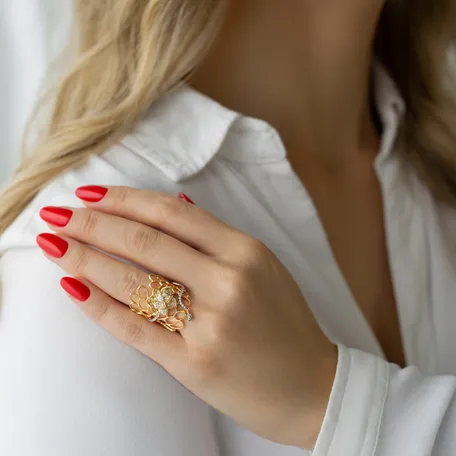 Prsteň s diamantmi Virgin Rose