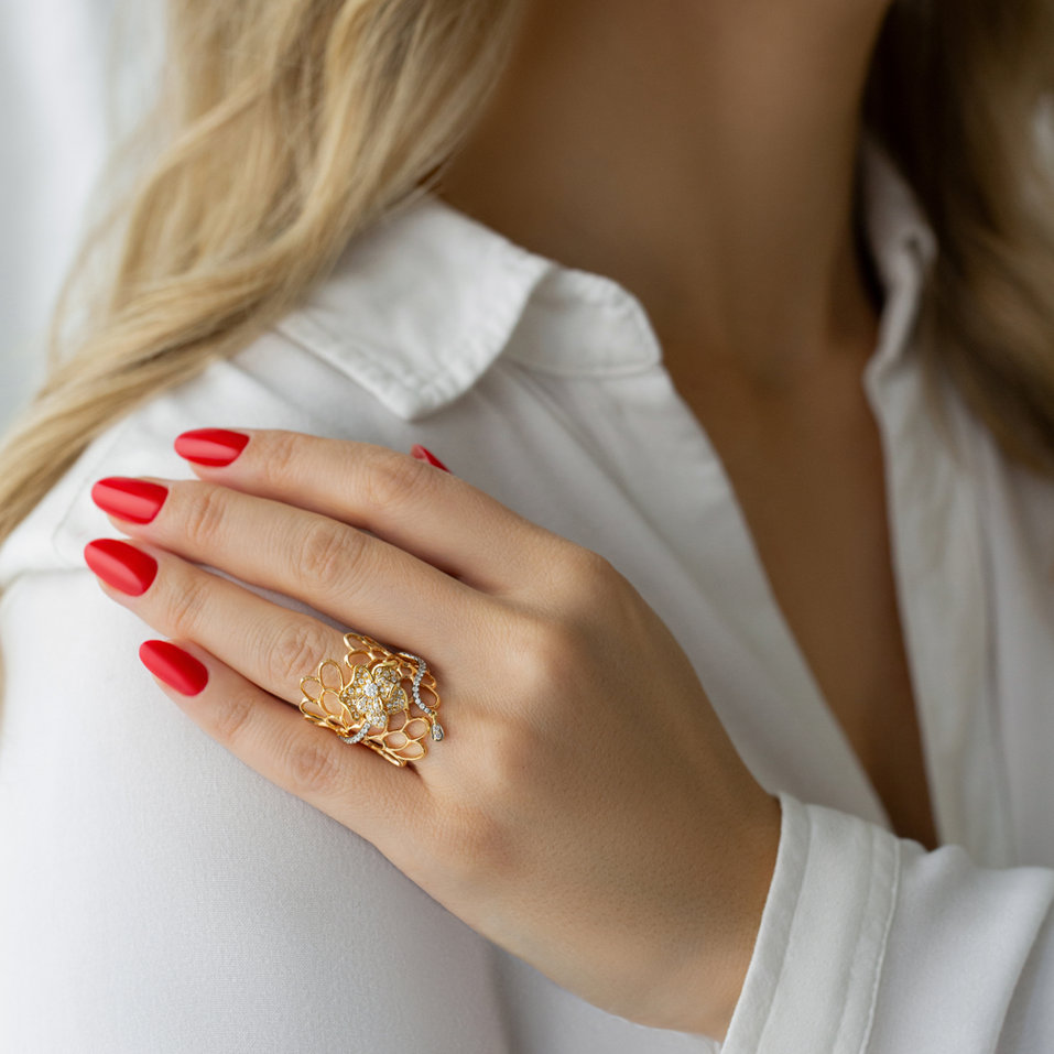 Prsteň s diamantmi Virgin Rose