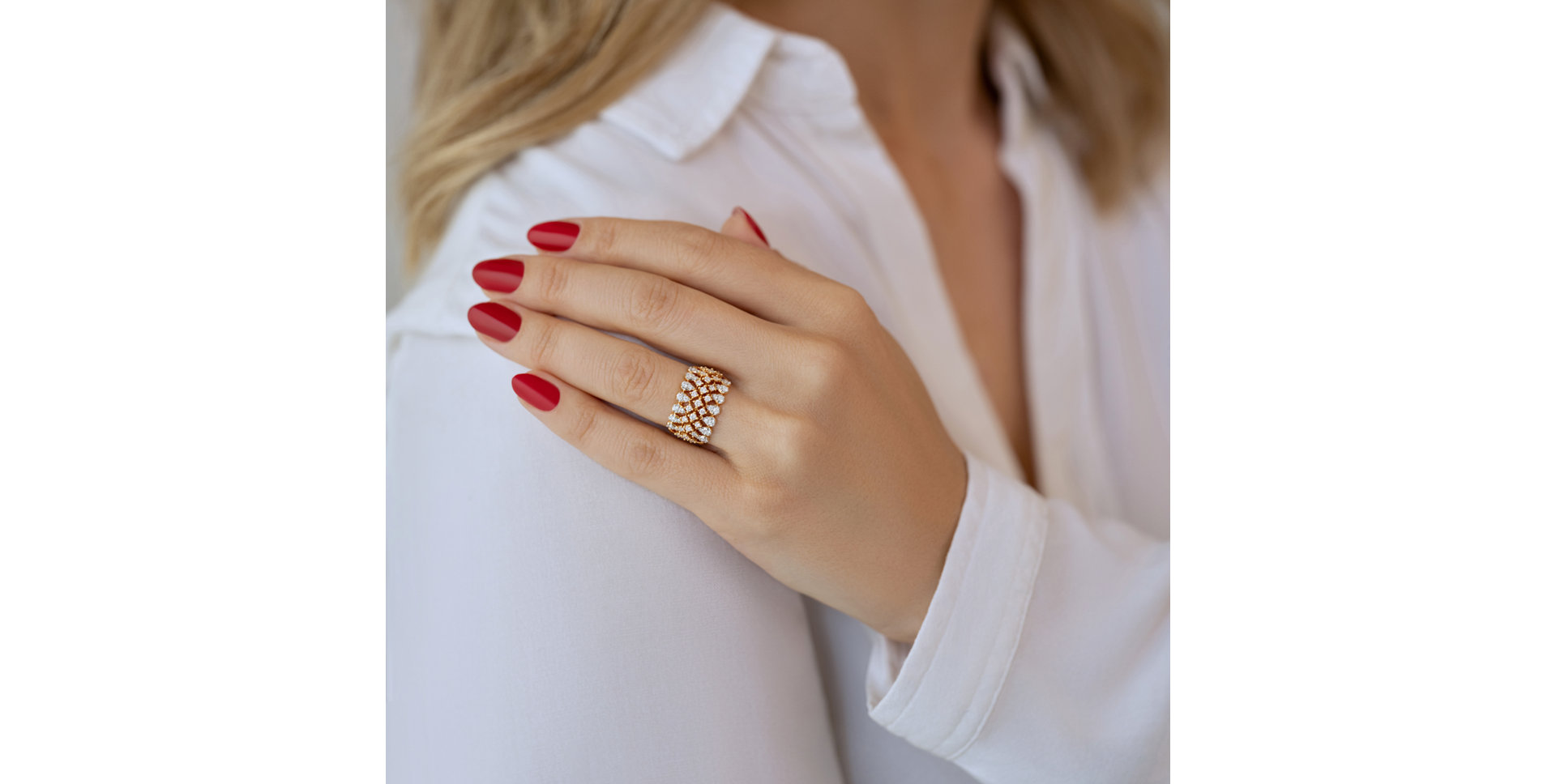 Prsteň s diamantmi Orient Sparkle