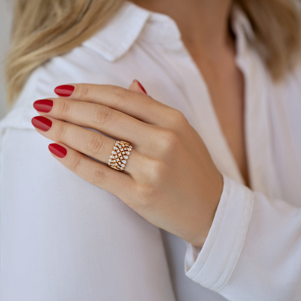 Prsteň s diamantmi Orient Sparkle