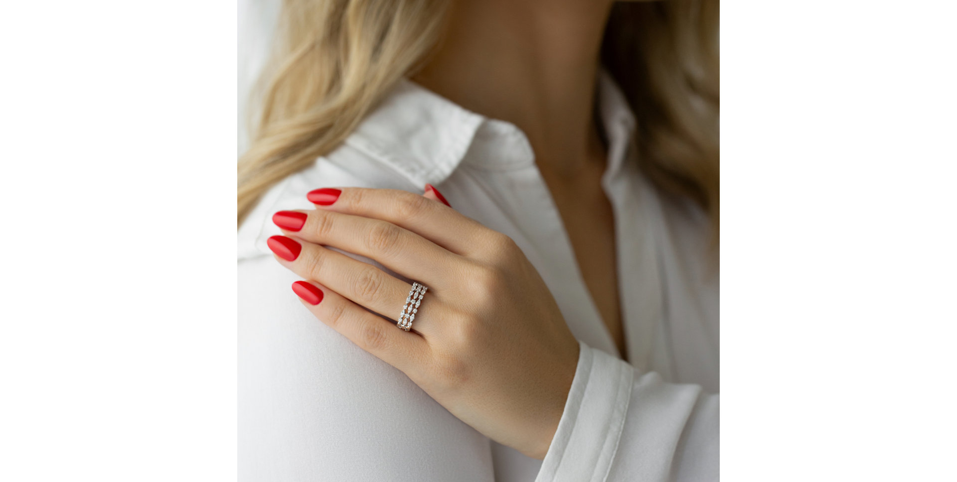 Prsteň s diamantmi Clarisse