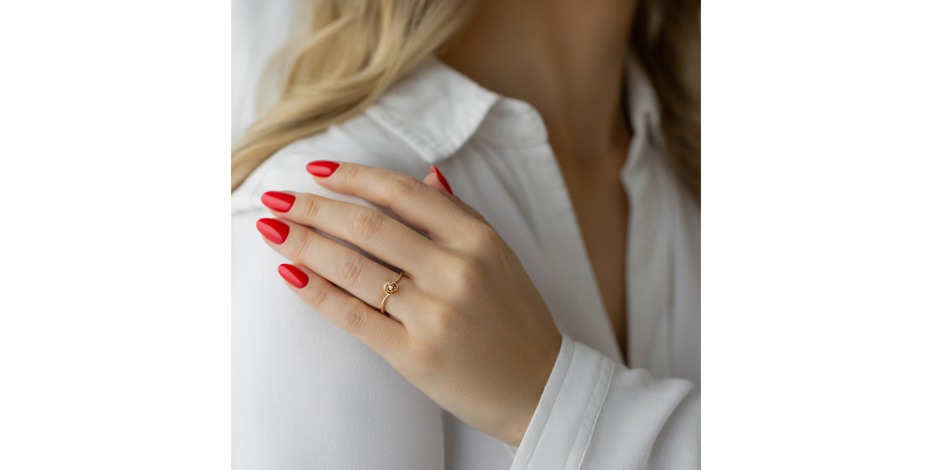 Prsteň s diamantmi Forgotten Pink