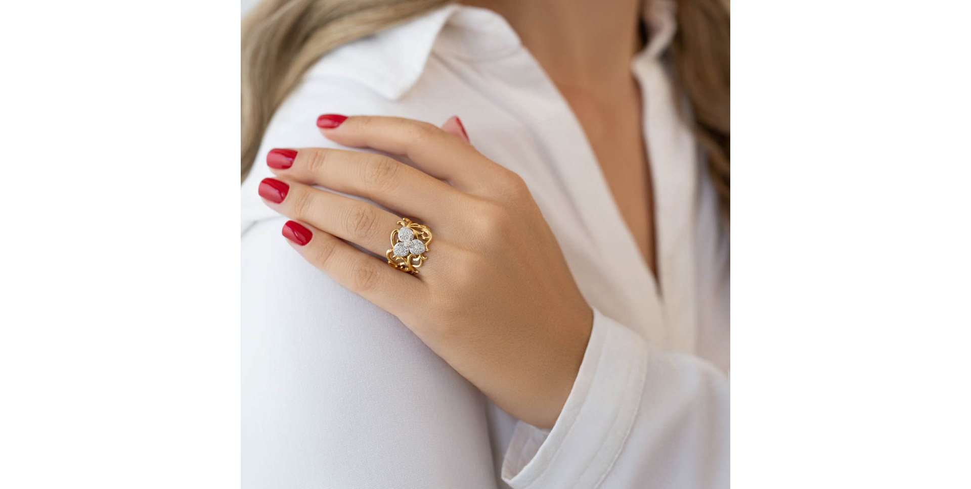 Prsteň s diamantmi Citrus Yellow