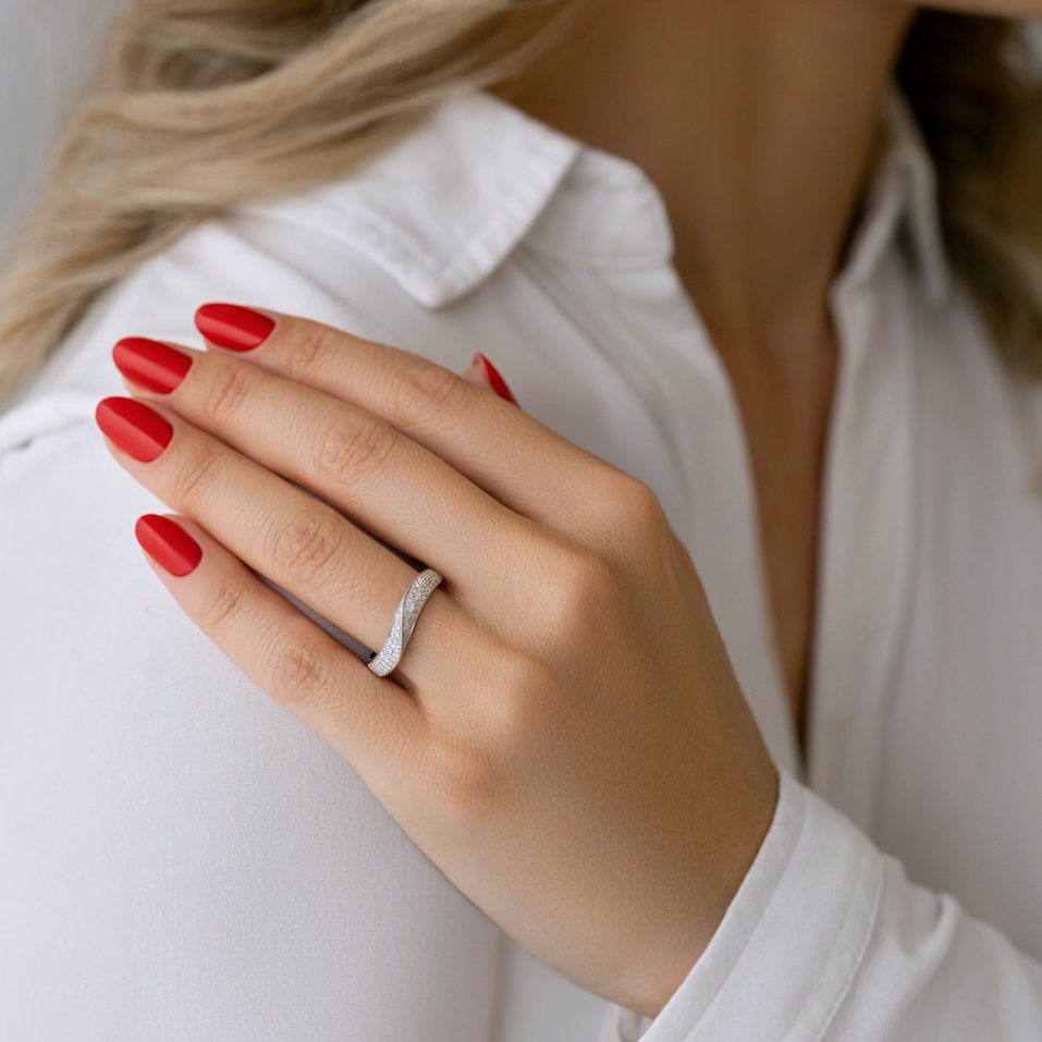 Prsteň s diamantmi Sea Goddess