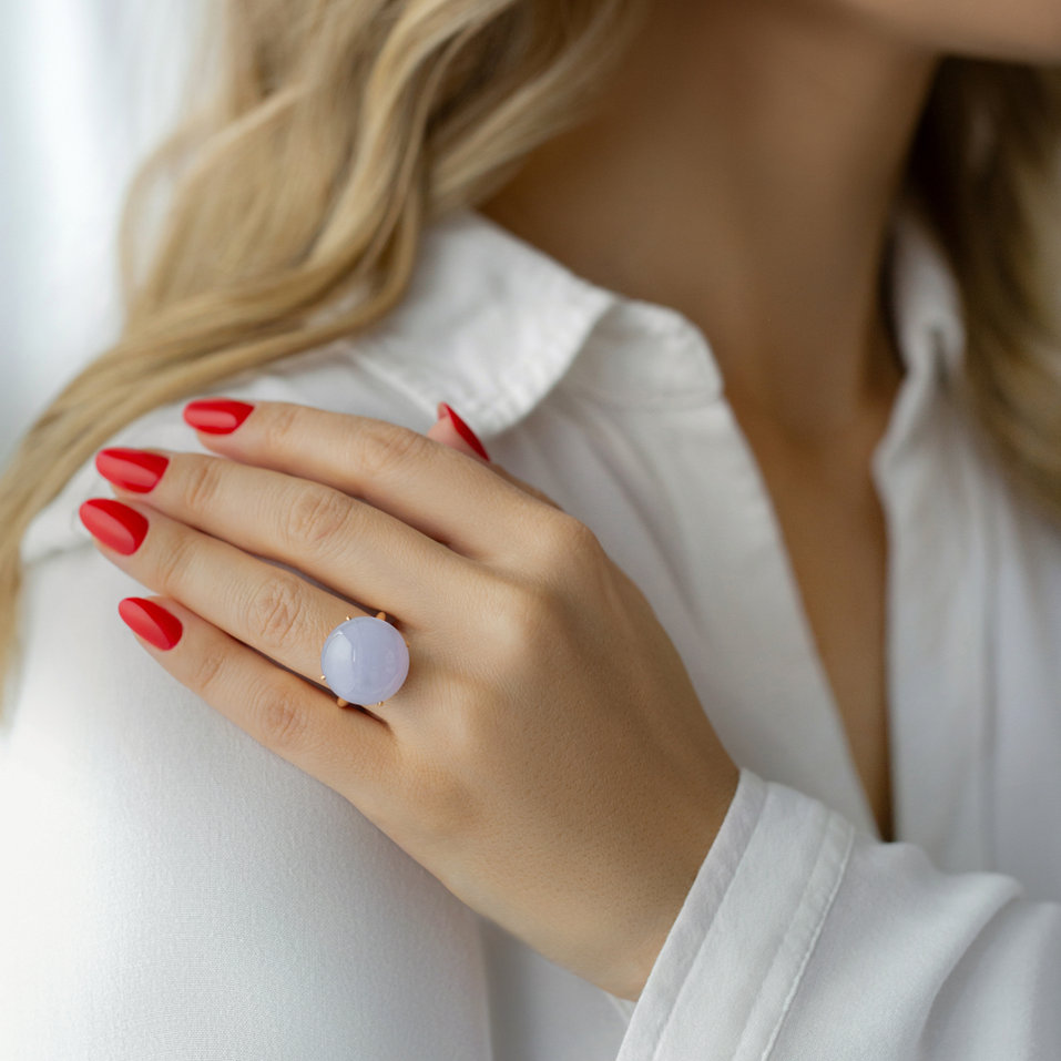 Prsteň s chalcedonom Eldorin