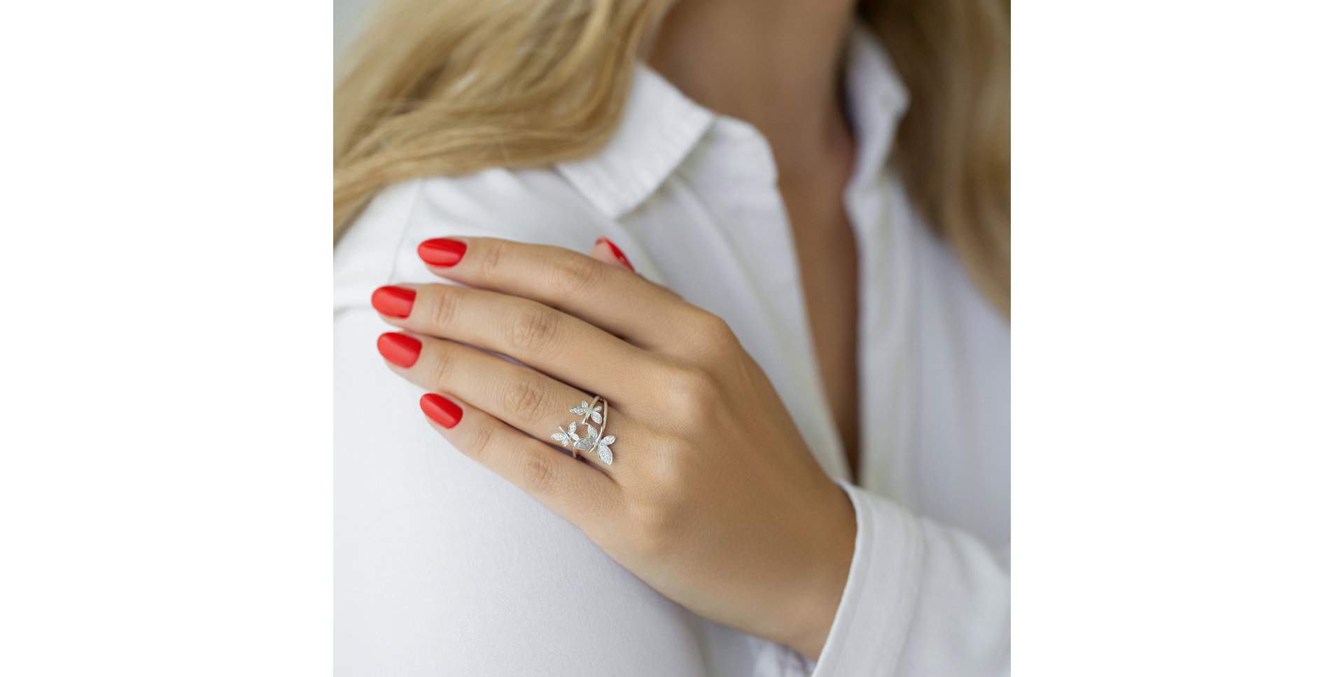 Prsteň s diamantmi Rona