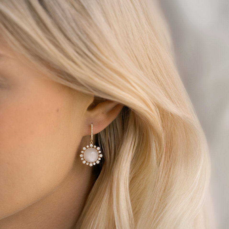 Náušnice s diamantmi Solara