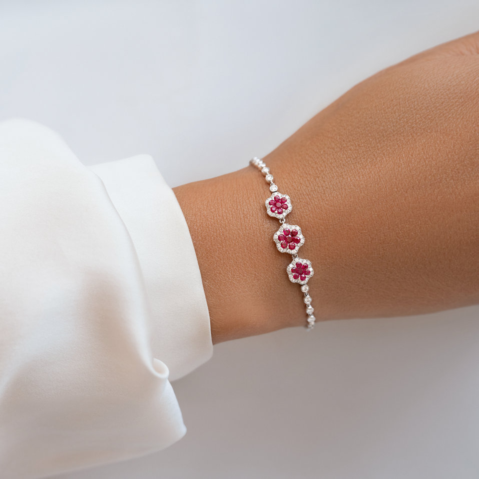 Náramok s diamantmi a zafírmi Talon