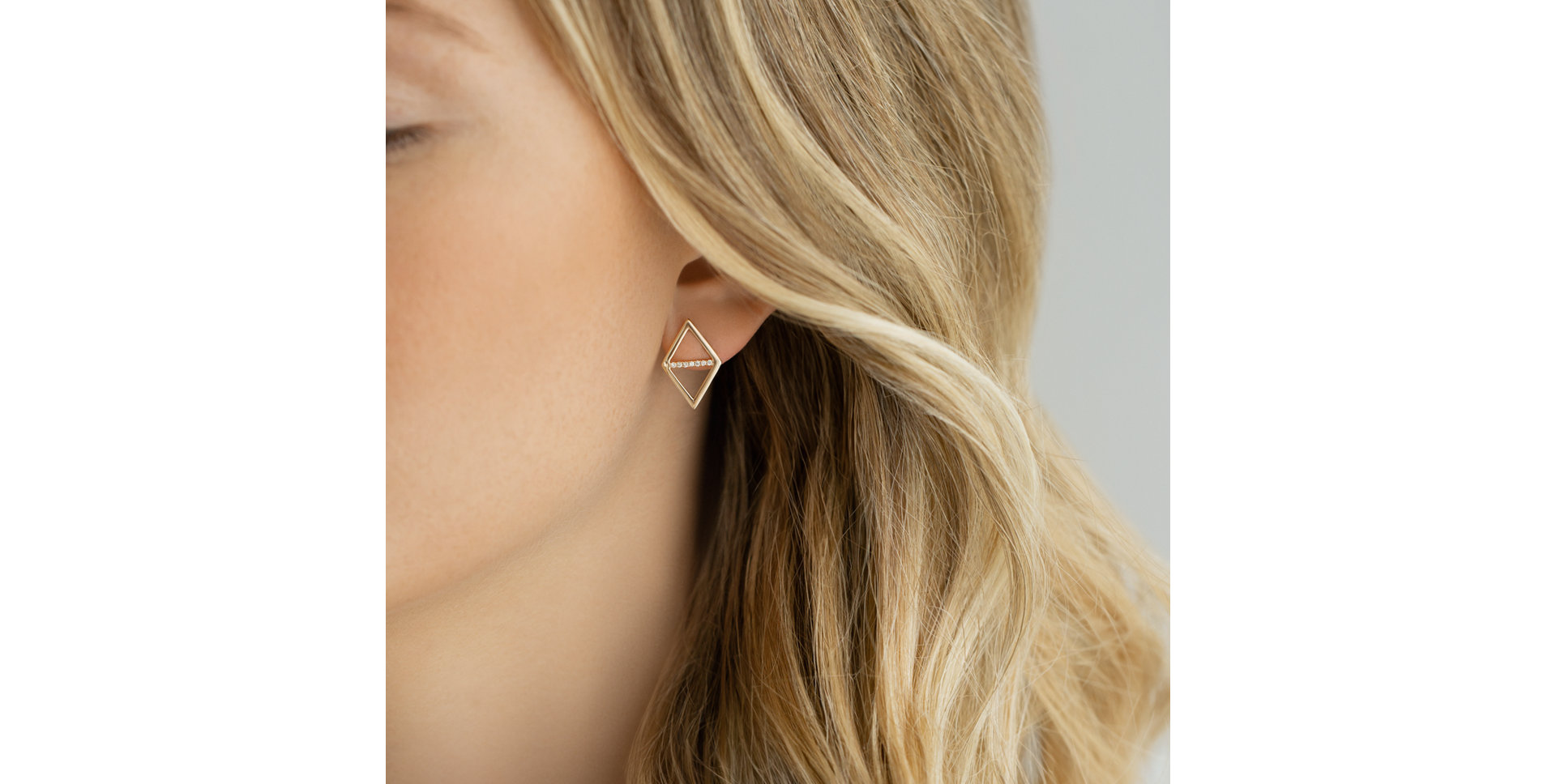 Náušnice s diamantmi Harmonique