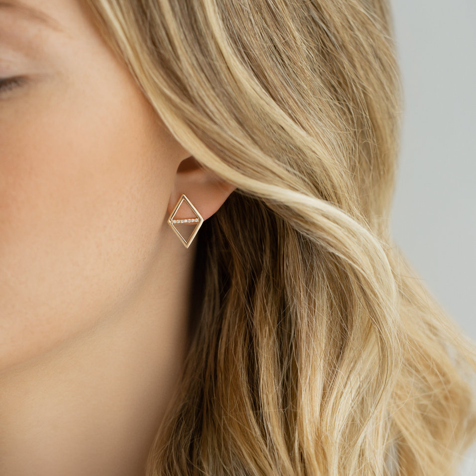 Náušnice s diamantmi Harmonique