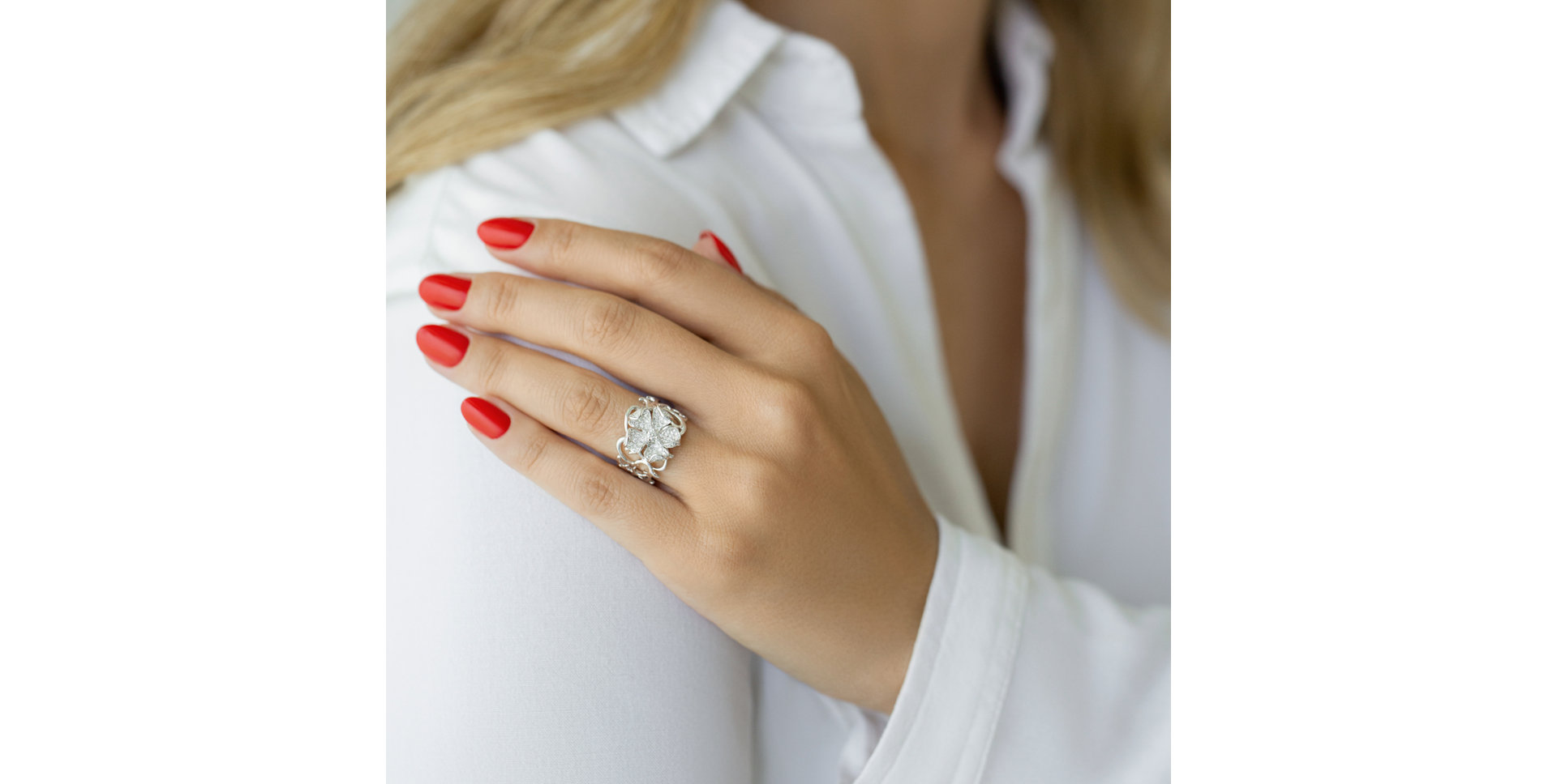 Prsteň s diamantmi Garden Glam