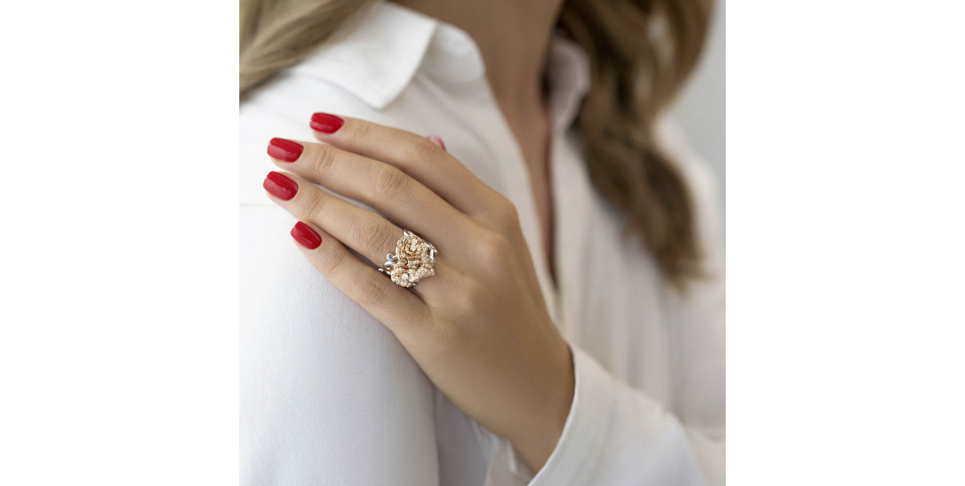 Prsteň s diamantmi Colossal Flower