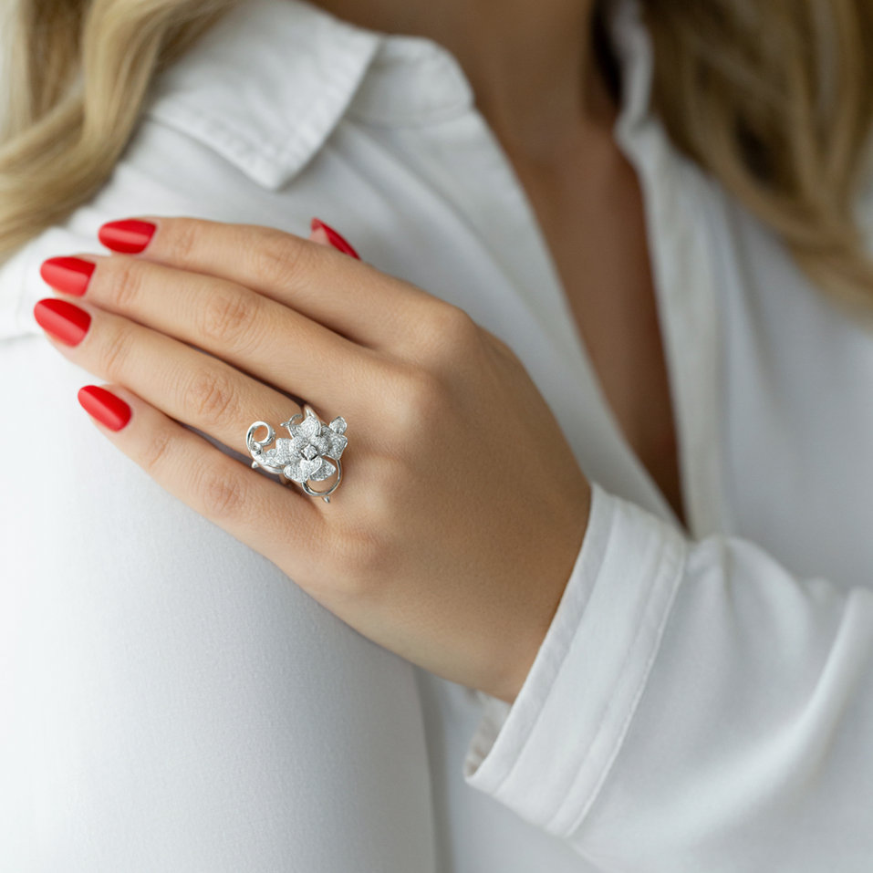Prsteň s diamantmi Wild Rose