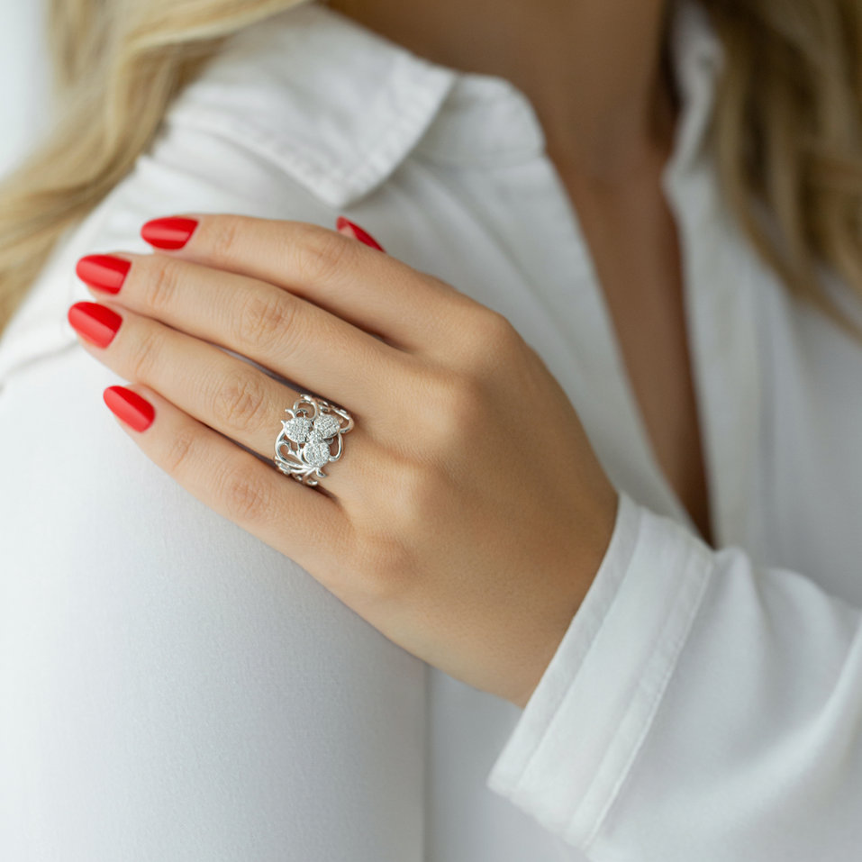 Prsteň s diamantmi Raya