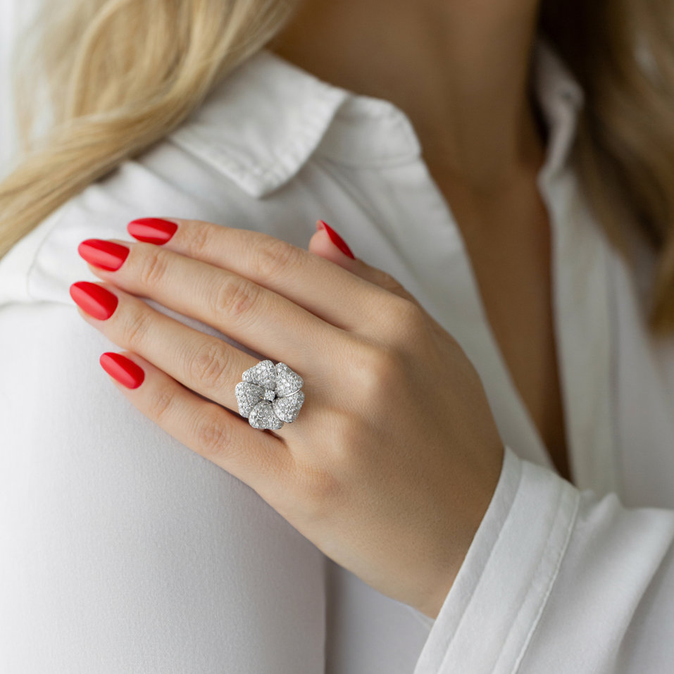 Prsteň s diamantmi Cosmos