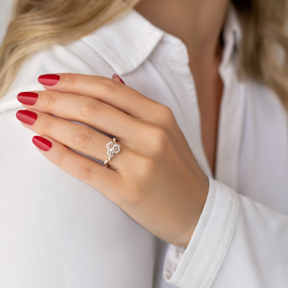 Prsteň s diamantmi Forsythia