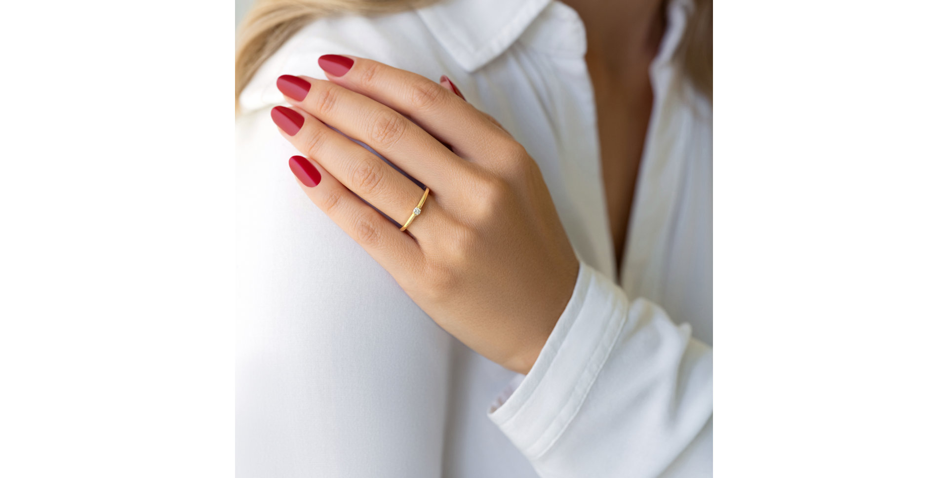 Prsteň s diamantom Vesper Sky